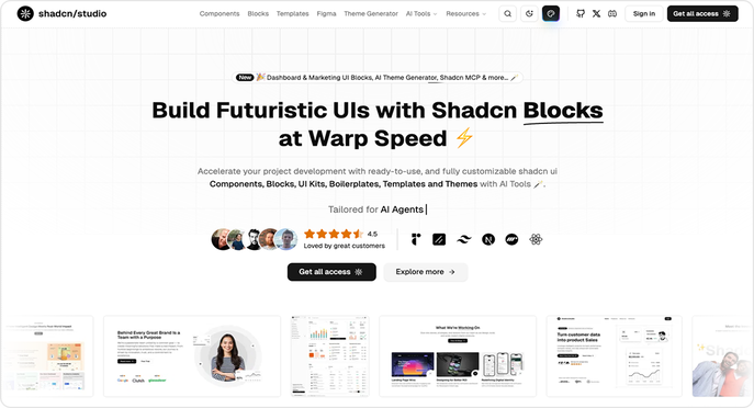 shadcn/studio feature image