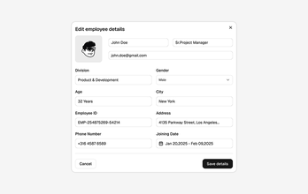 Dialogs Blocks