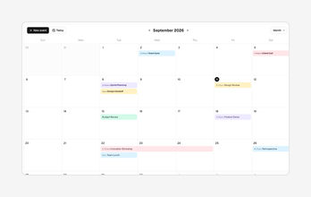 Event Calendar Blocks