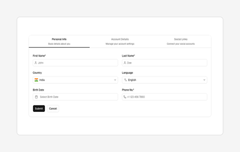 Form Layout Blocks