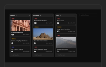 Kanban App Blocks
