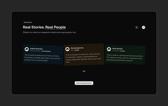 Marketing Testimonials Component