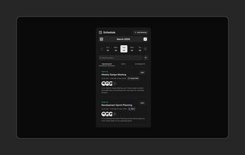 User Schedule Blocks