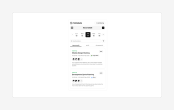 User Schedule Blocks