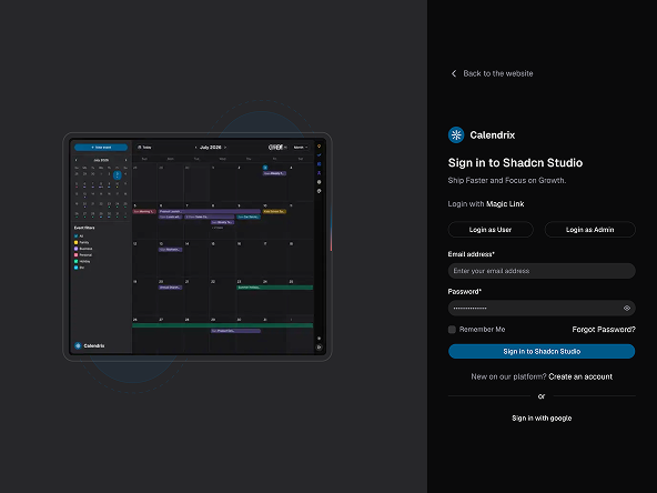 Calendrix - Shadcn UI Booking & Calendar App Template-small-image-3