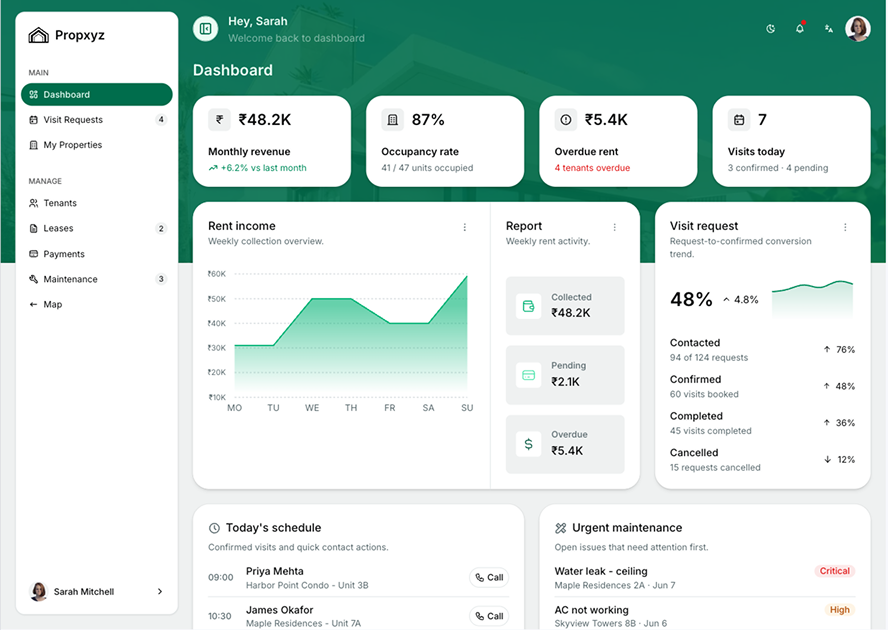 PropXYZ - Shadcn Property Management App Template-small-image-1