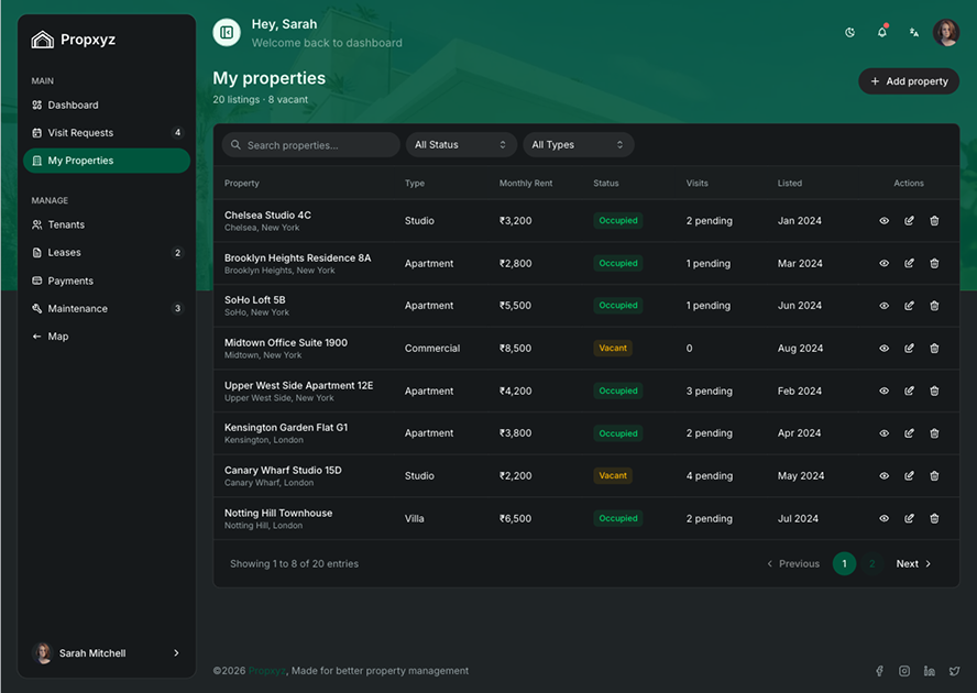 PropXYZ - Shadcn Property Management App Template-small-image-3