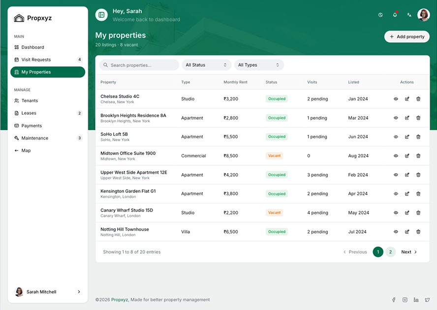 PropXYZ - Shadcn Property Management App Template-small-image-3