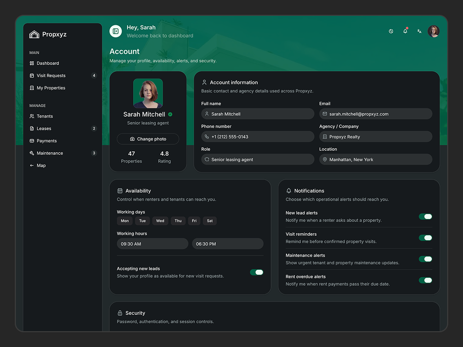 My Account Page