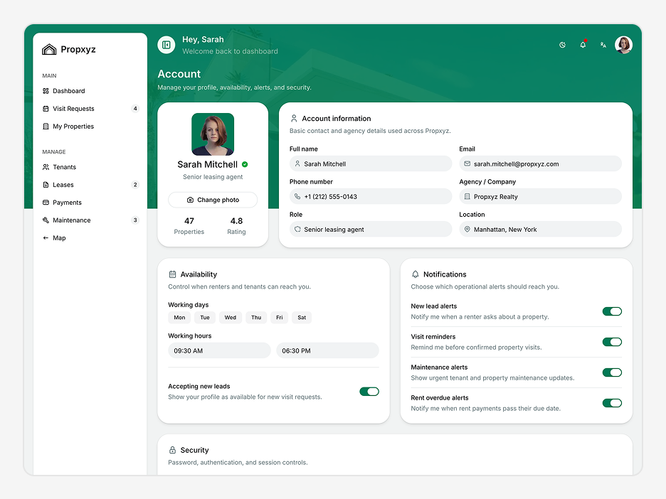 My Account Page