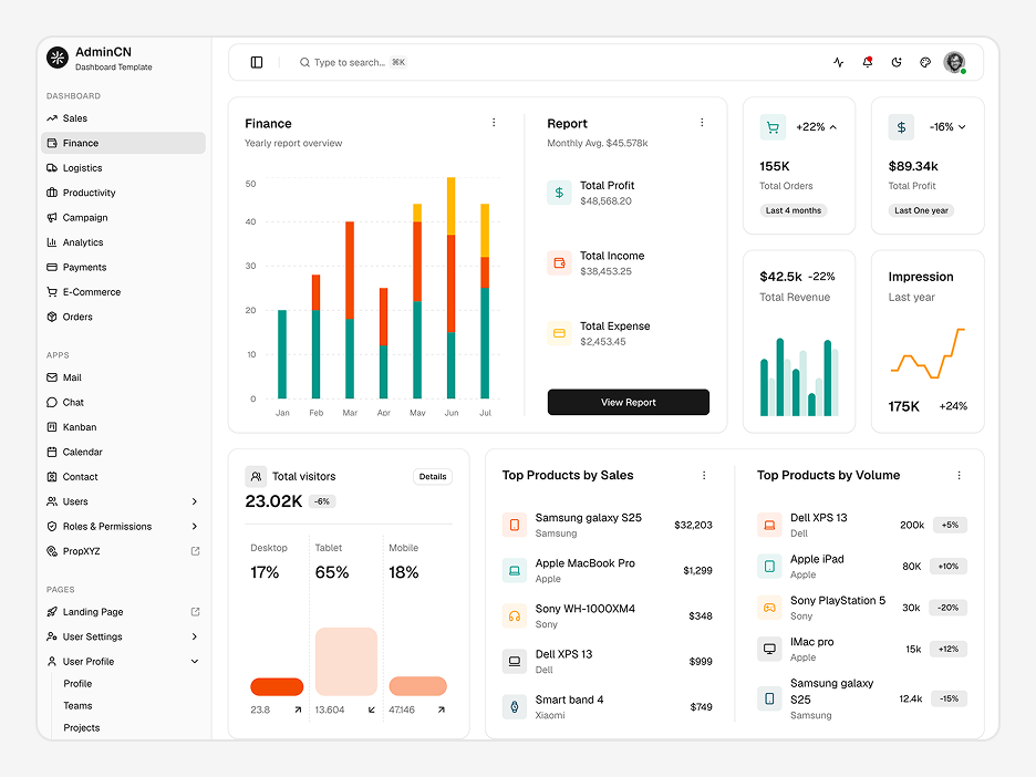 Finance Dashboard