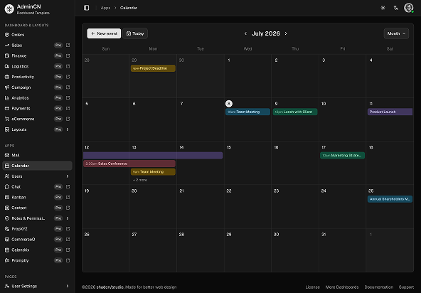 AdminCN - Free Shadcn Admin Dashboard Template-small-image-5