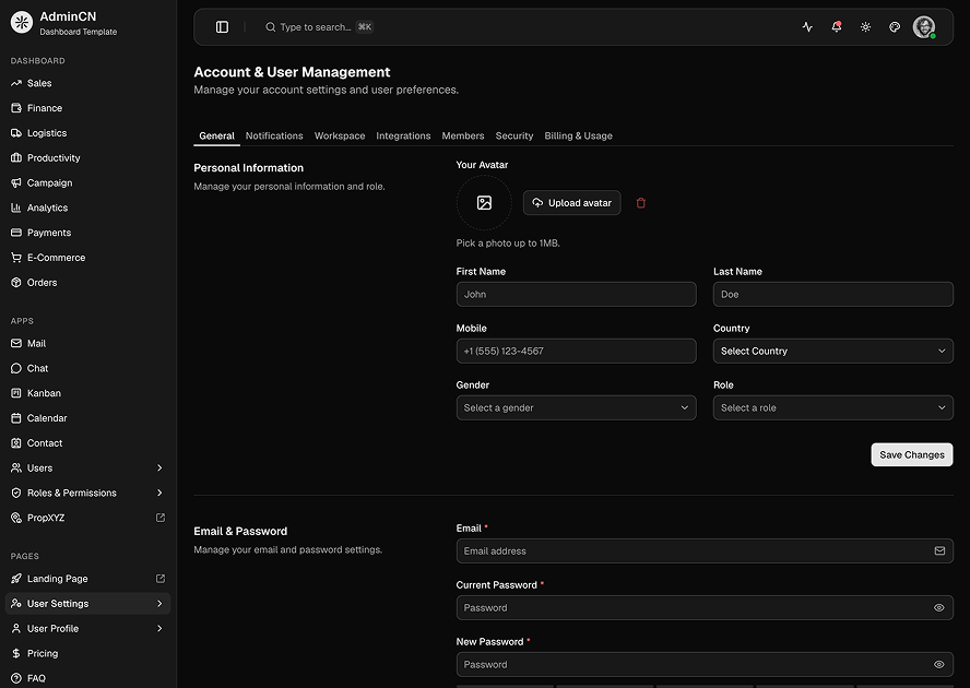 AdminCN - Shadcn Admin Dashboard Template-small-image-2
