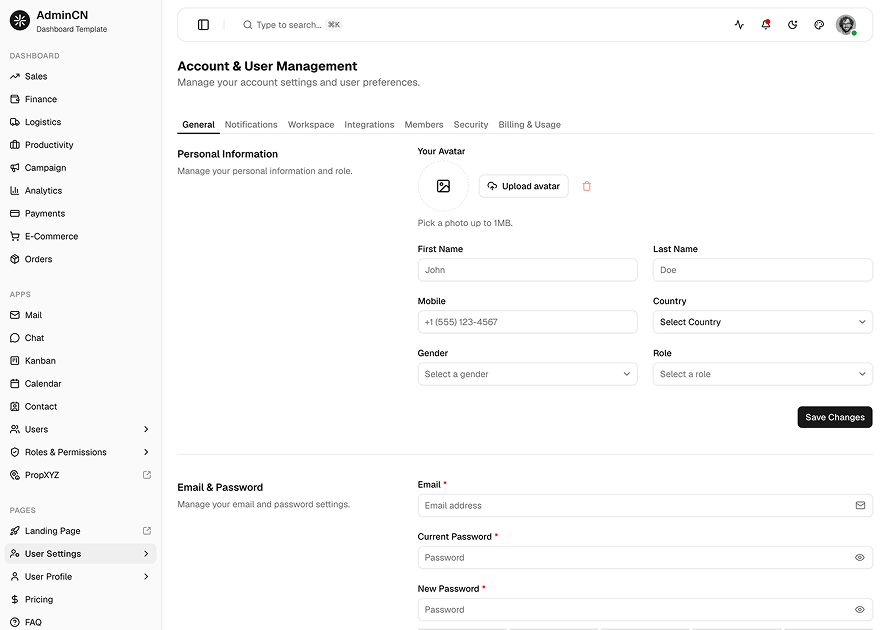 AdminCN - Shadcn Admin Dashboard Template-small-image-2