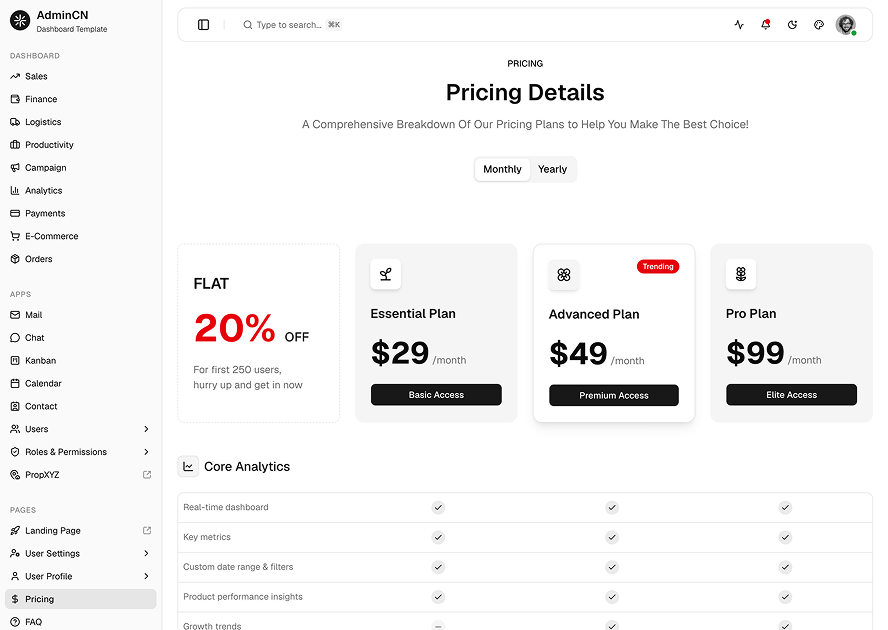 AdminCN - Shadcn Admin Dashboard Template-small-image-4