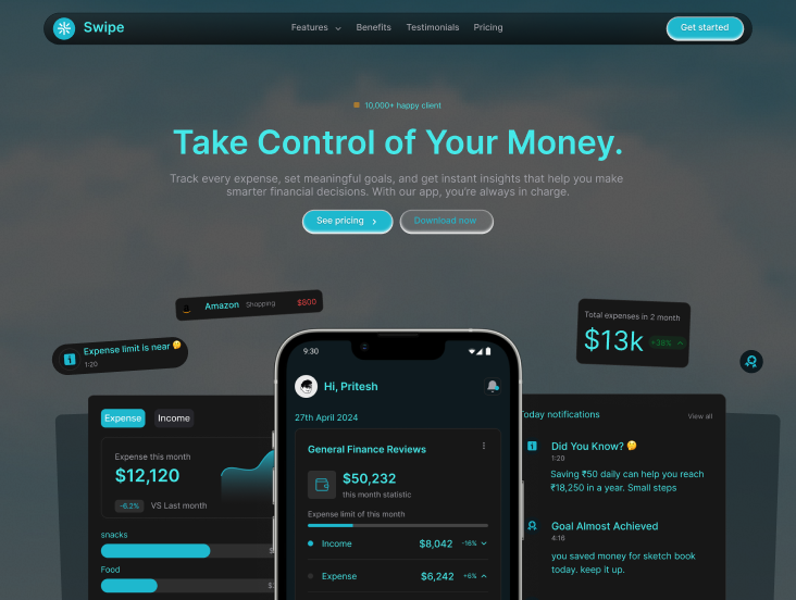 Landing Page Mobile App 1