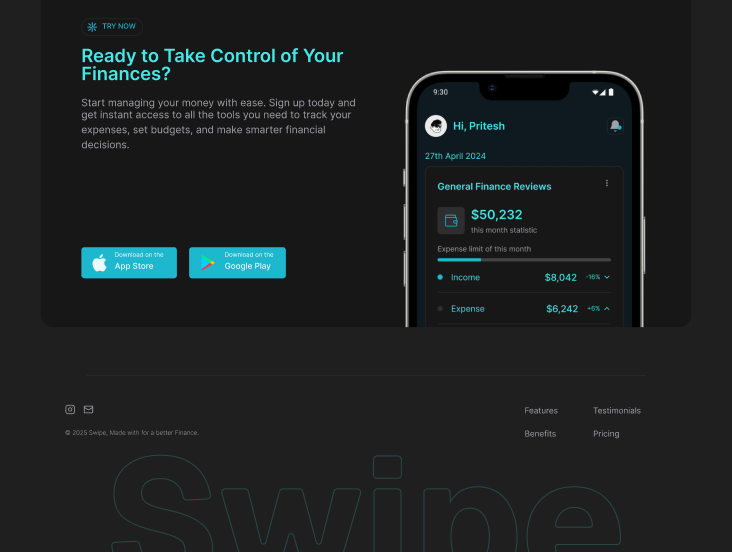 Landing Page Mobile App 3