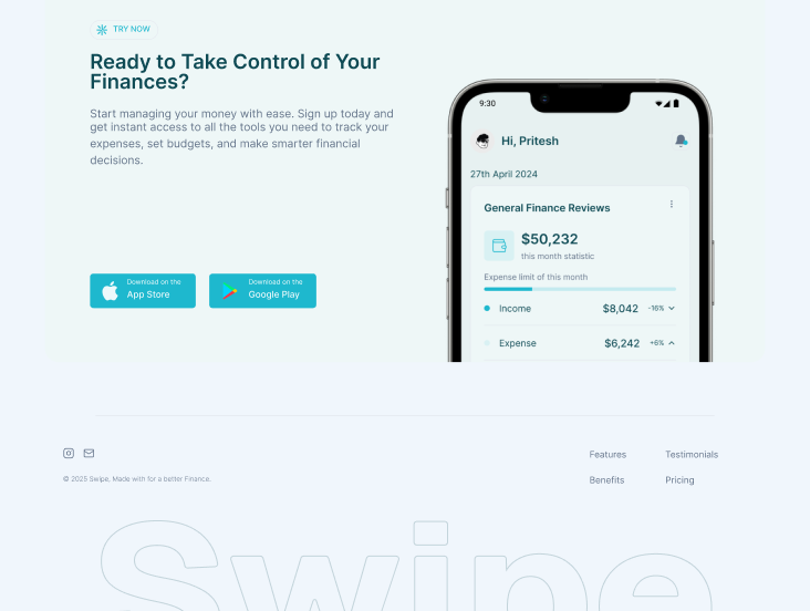 Landing Page Mobile App 3