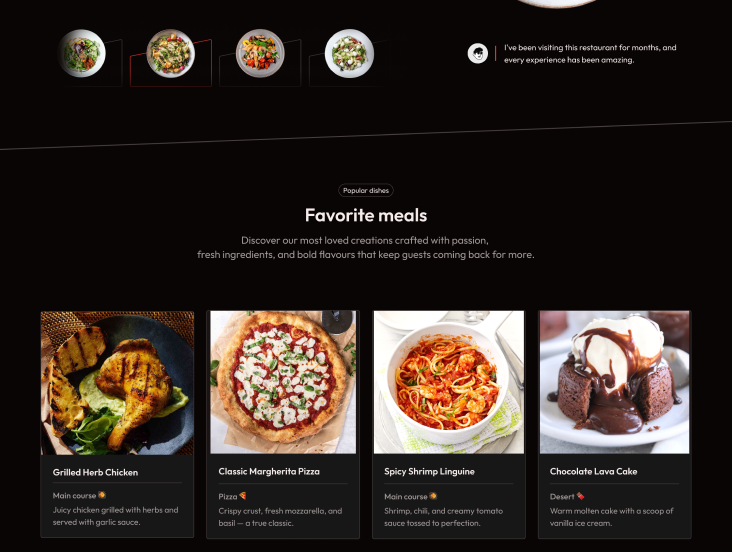 Landing Page Restaurant 2