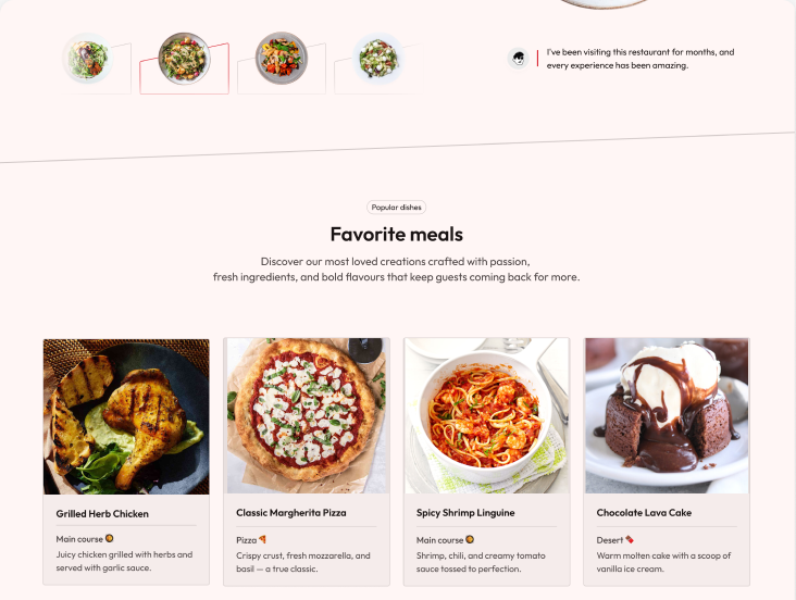 Landing Page Restaurant 2