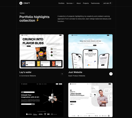 Craft - Shadcn UI Portfolio Landing Page Template-small-image-2