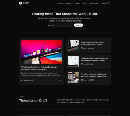 Craft - Shadcn UI Portfolio Landing Page Template-small-image-4