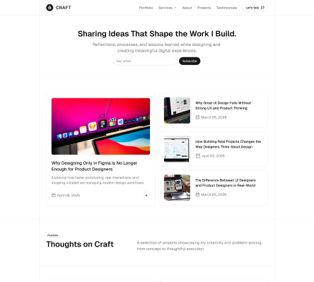 Craft - Shadcn UI Portfolio Landing Page Template-small-image-4