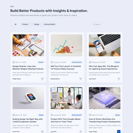 Ink - Shadcn UI Blog Landing Page Template - Free-small-image-2