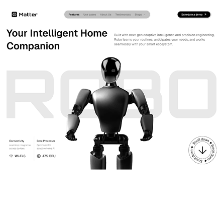 Matter - Shadcn UI Physical Product Landing Page Template-small-image-1