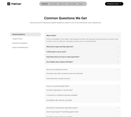 Matter - Shadcn UI Physical Product Landing Page Template-small-image-2