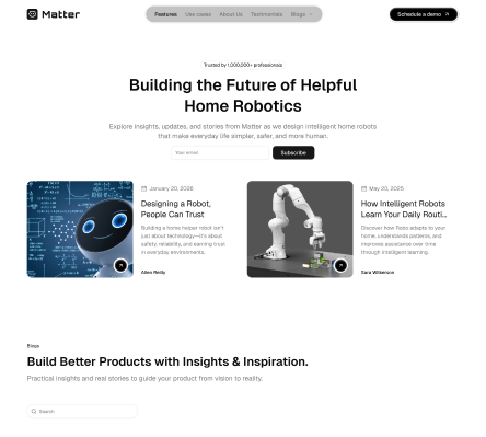 Matter - Shadcn UI Physical Product Landing Page Template-small-image-3