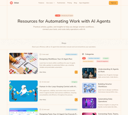 Orion - Shadcn UI AI Agent Landing Page Template-small-image-2