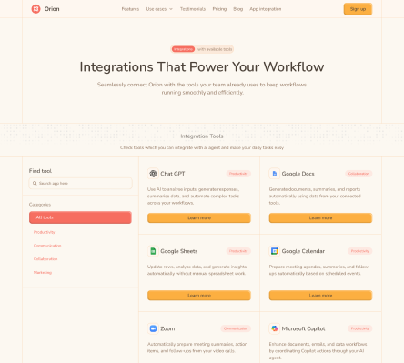 Orion - Shadcn UI AI Agent Landing Page Template-small-image-4