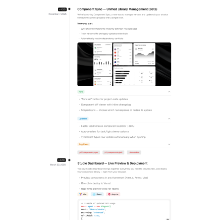 Track - Shadcn UI Changelog Landing Page Template - Free-small-image-2
