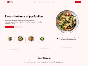 Landing Page Restaurant 1
