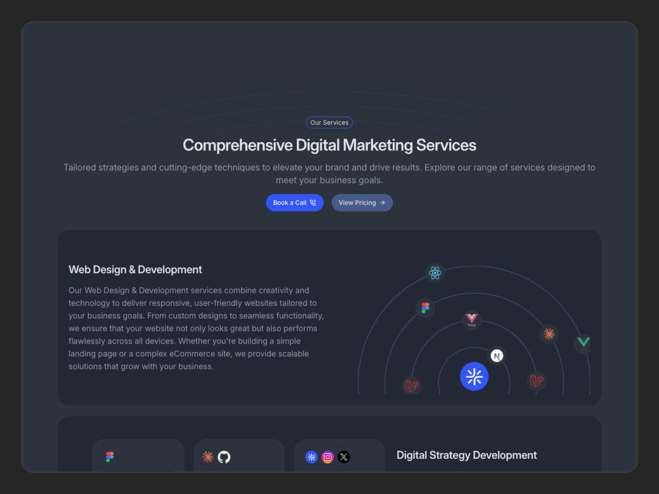 Services Page