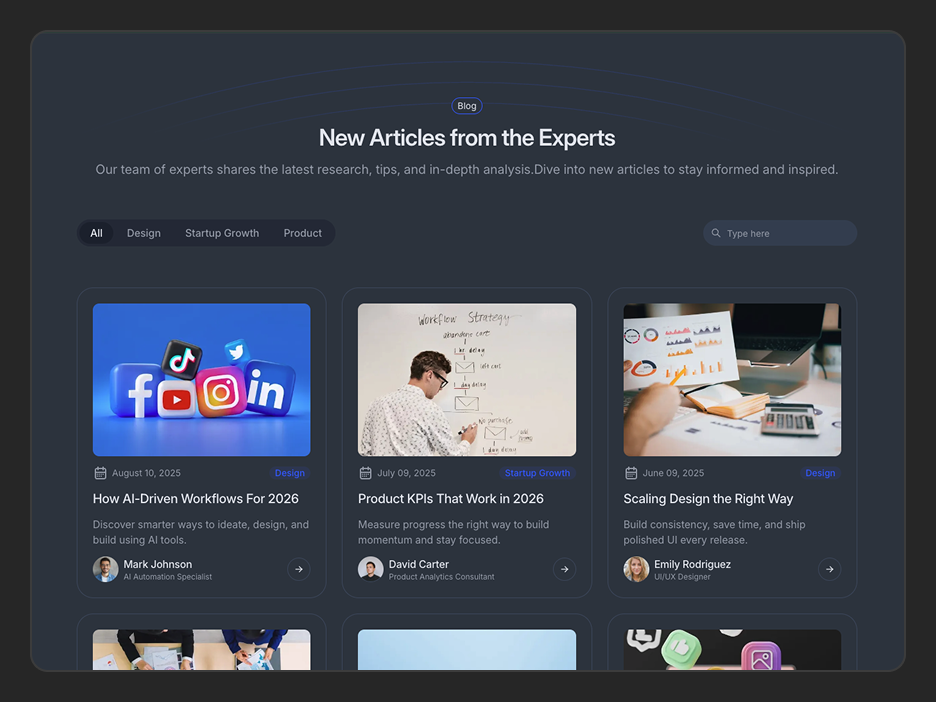 Blog Page