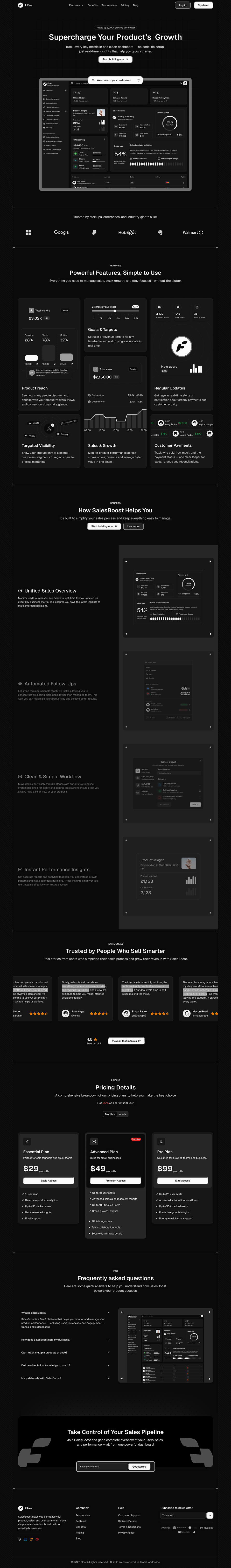 Flow - Shadcn UI SaaS Landing Page Template-large-image-1