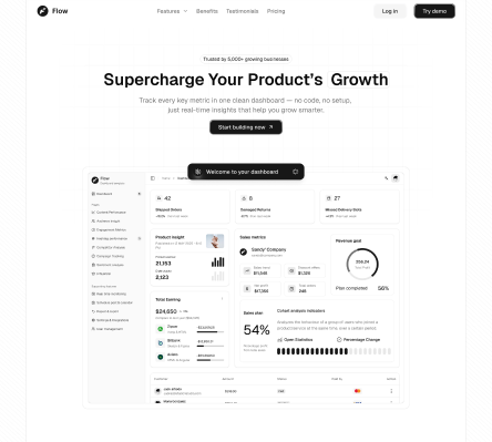 Flow - Shadcn UI SaaS Landing Page Template-small-image-1