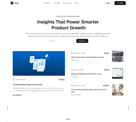 Flow - Shadcn UI SaaS Landing Page Template-small-image-2
