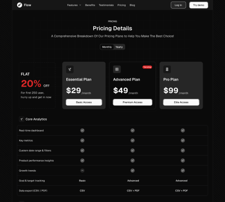 Flow - Shadcn UI SaaS Landing Page Template-small-image-4