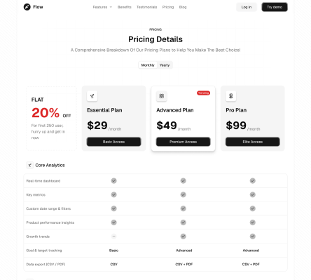 Flow - Shadcn UI SaaS Landing Page Template-small-image-4