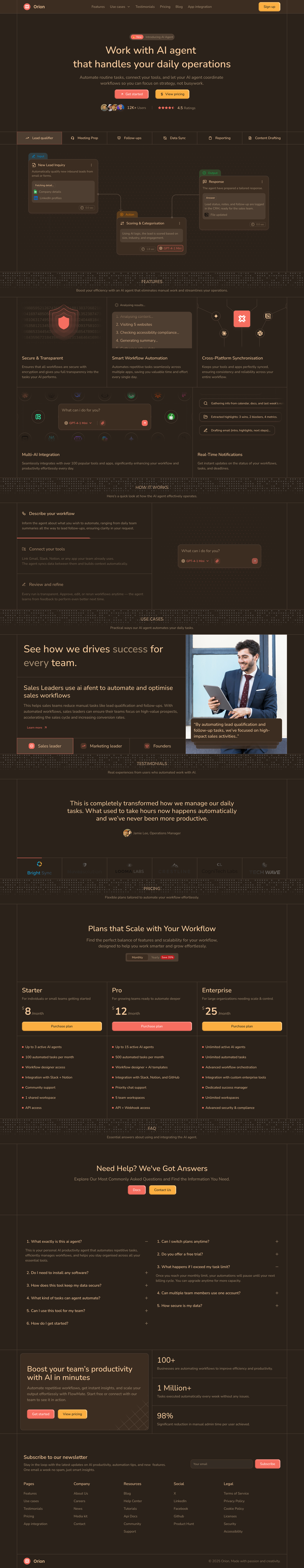 Orion - Shadcn UI AI Agent Landing Page Template-large-image-1