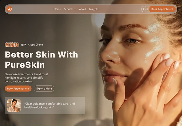 PureSkin - Shadcn UI Skincare template-small-image-1