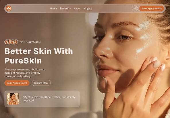 PureSkin - Shadcn UI Skincare template-small-image-1