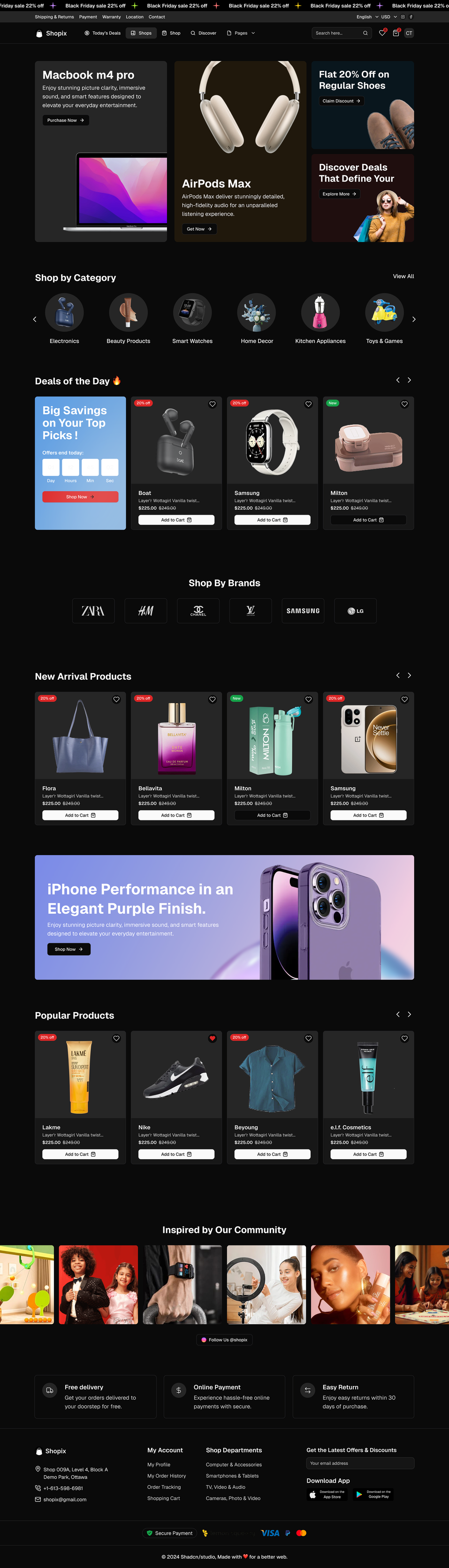 Shopix - Shadcn UI eCommerce Template (Full)-large-image-1