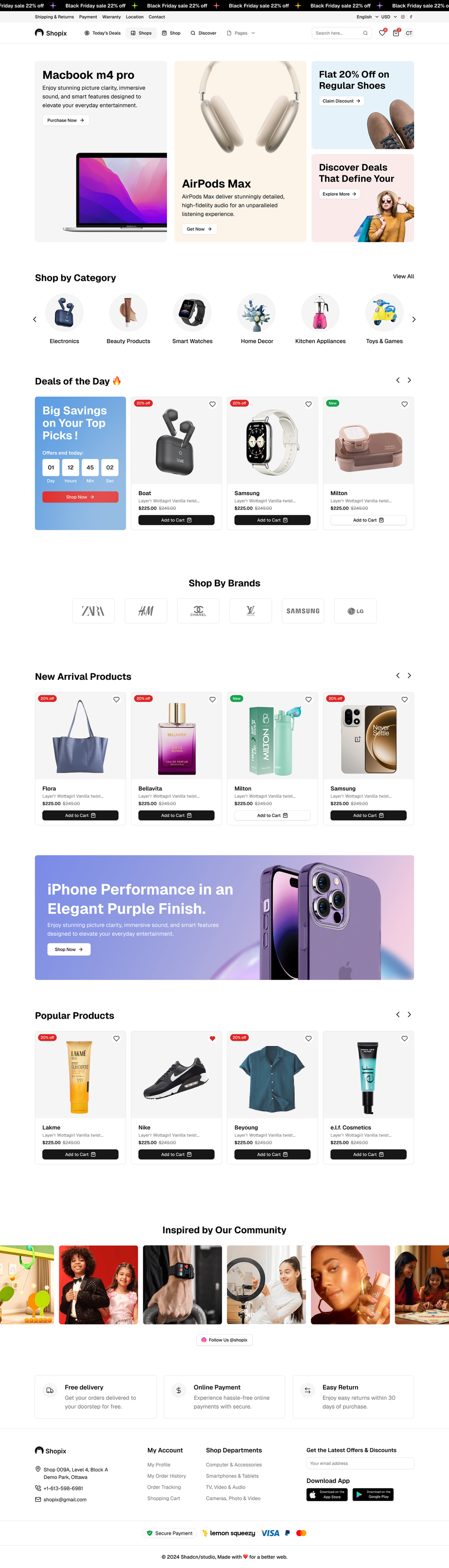 Shopix - Shadcn UI eCommerce Template (Full)-large-image-1
