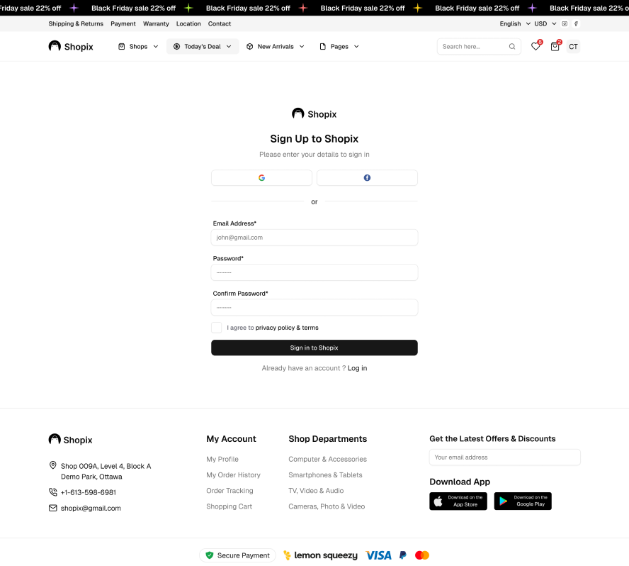 Shopix - Shadcn UI eCommerce Template (Full)-small-image-5