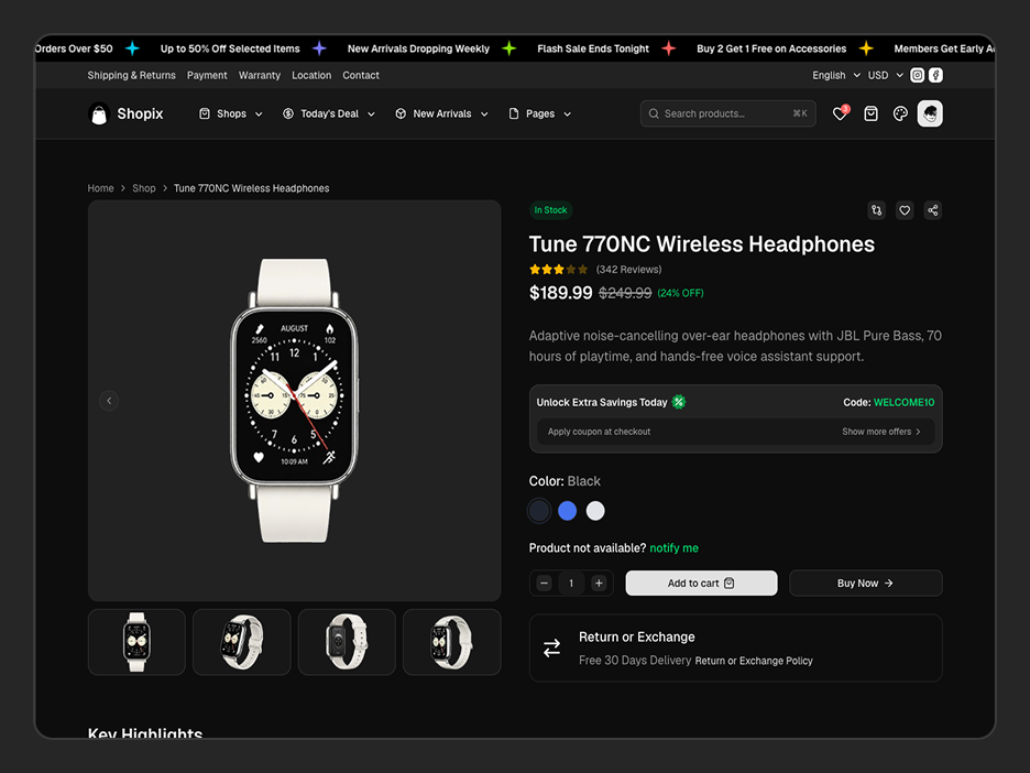 Product Page