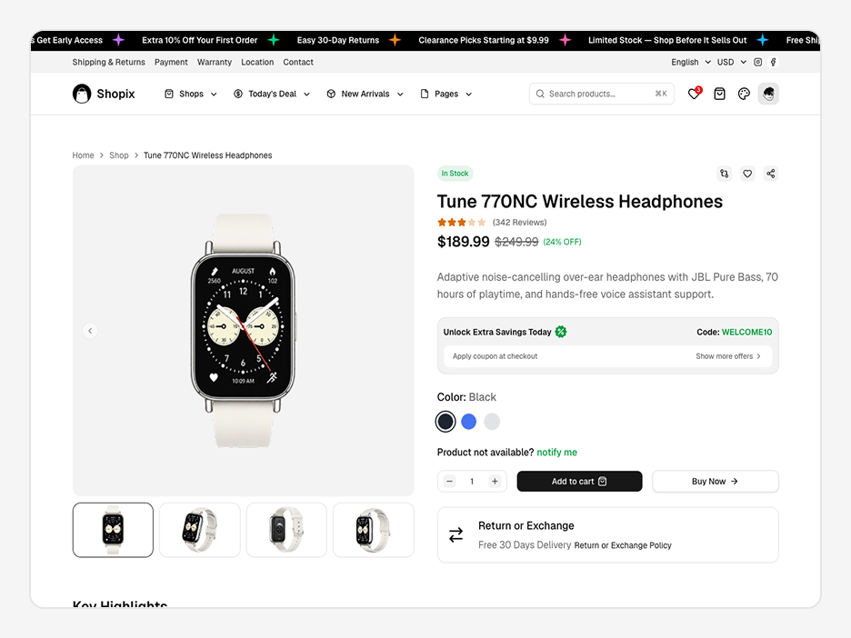 Product Page